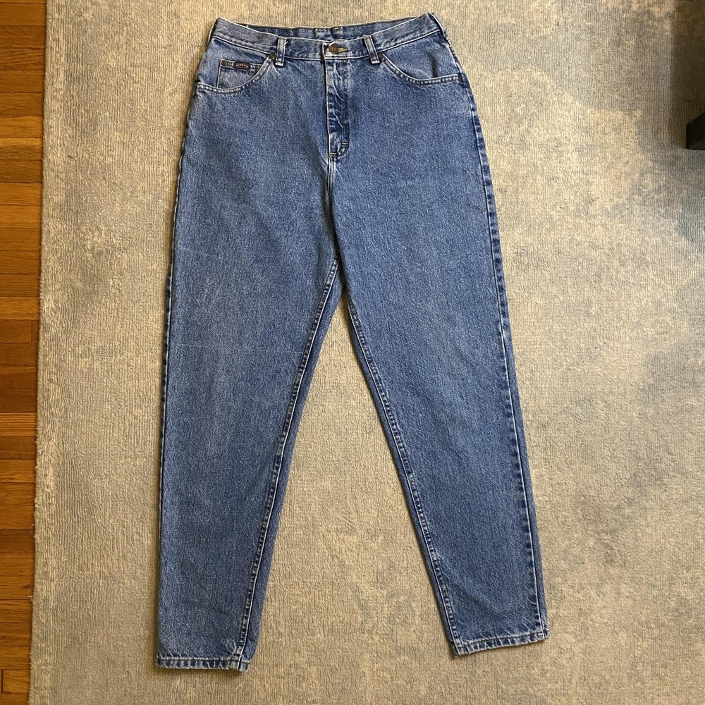 Vintage Riders Jeans Womens Medium Blue High Rise Tapered Leg Mom Fit Denim 90s